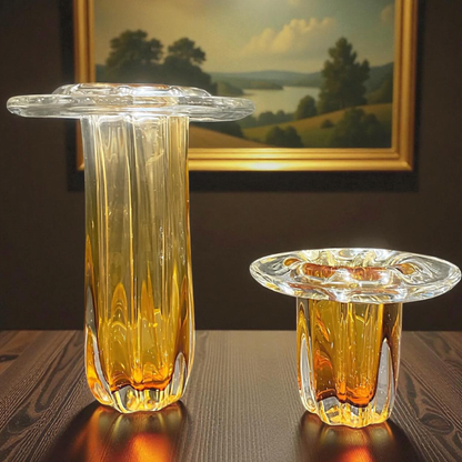 Amber Blooming Vase