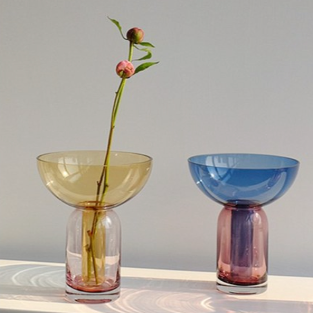 Blue Funnel Vase
