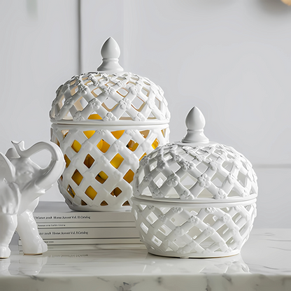 LA_1106 Ballas Bird Lidded Jar