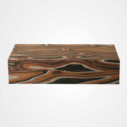 Dune Wood Grain Leather Box