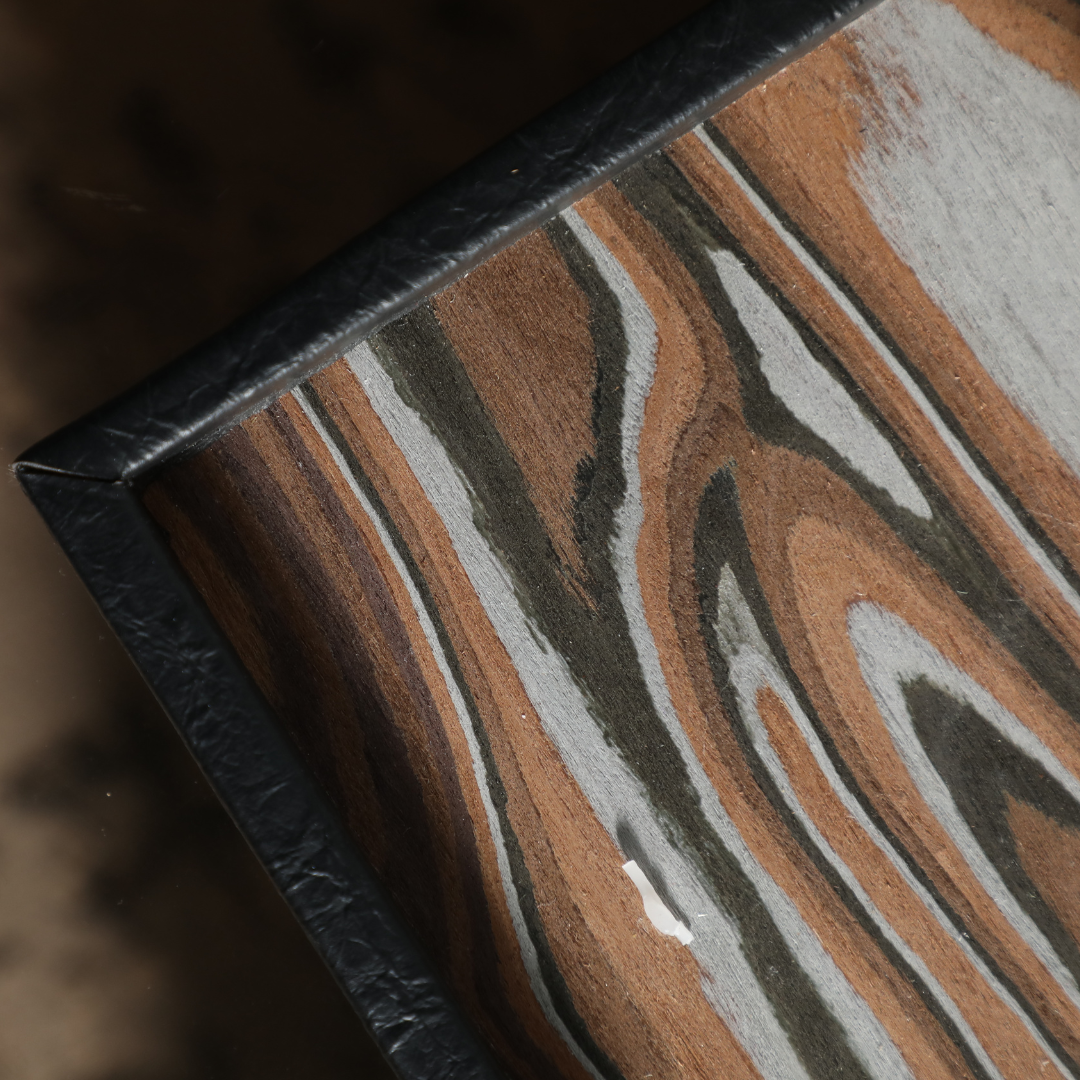 Dune Wood Grain Leather Box