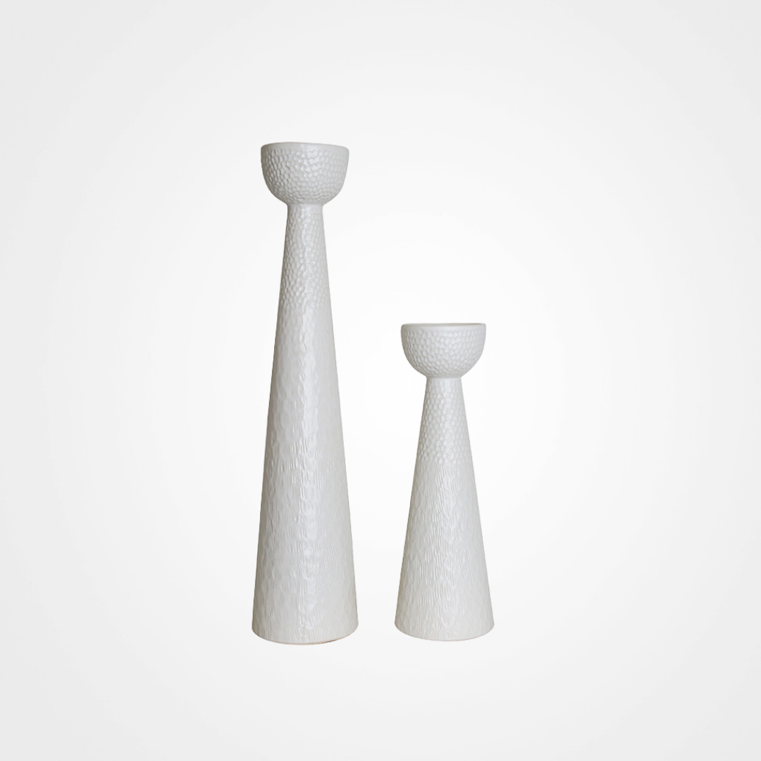 LA-1966 White Candle Holder
