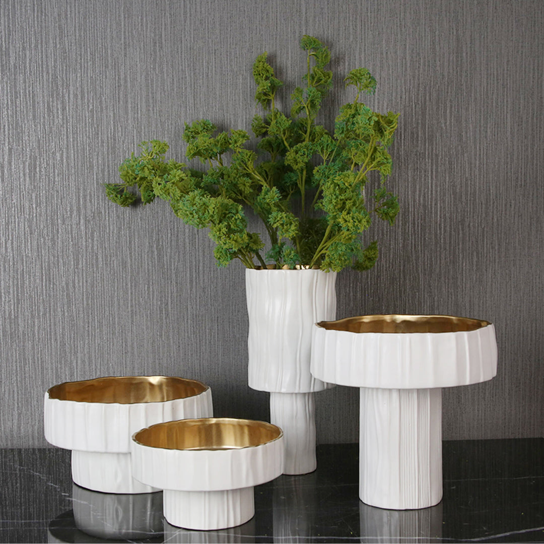 LA-2045 White Ceramic Vase