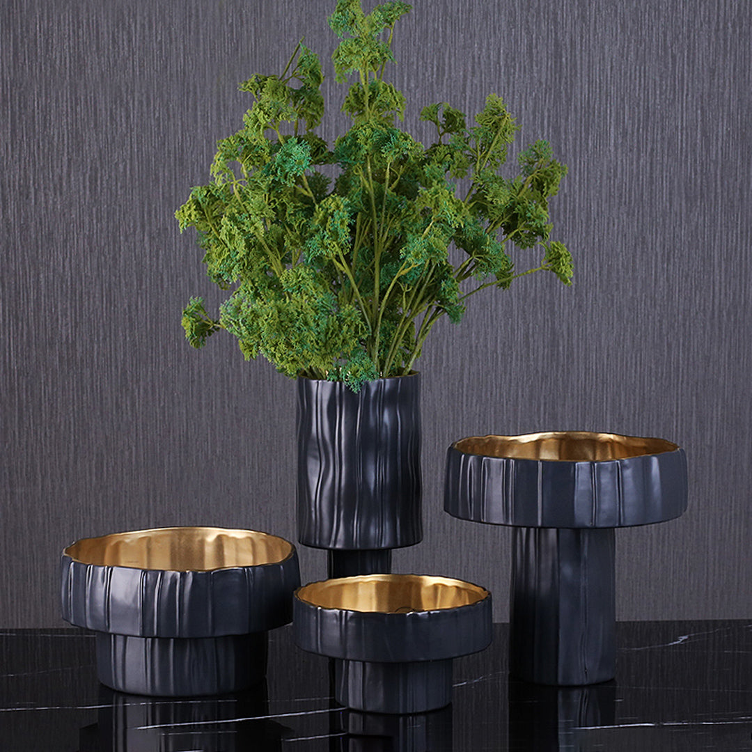 LA-2044 Black Ceramic Vase