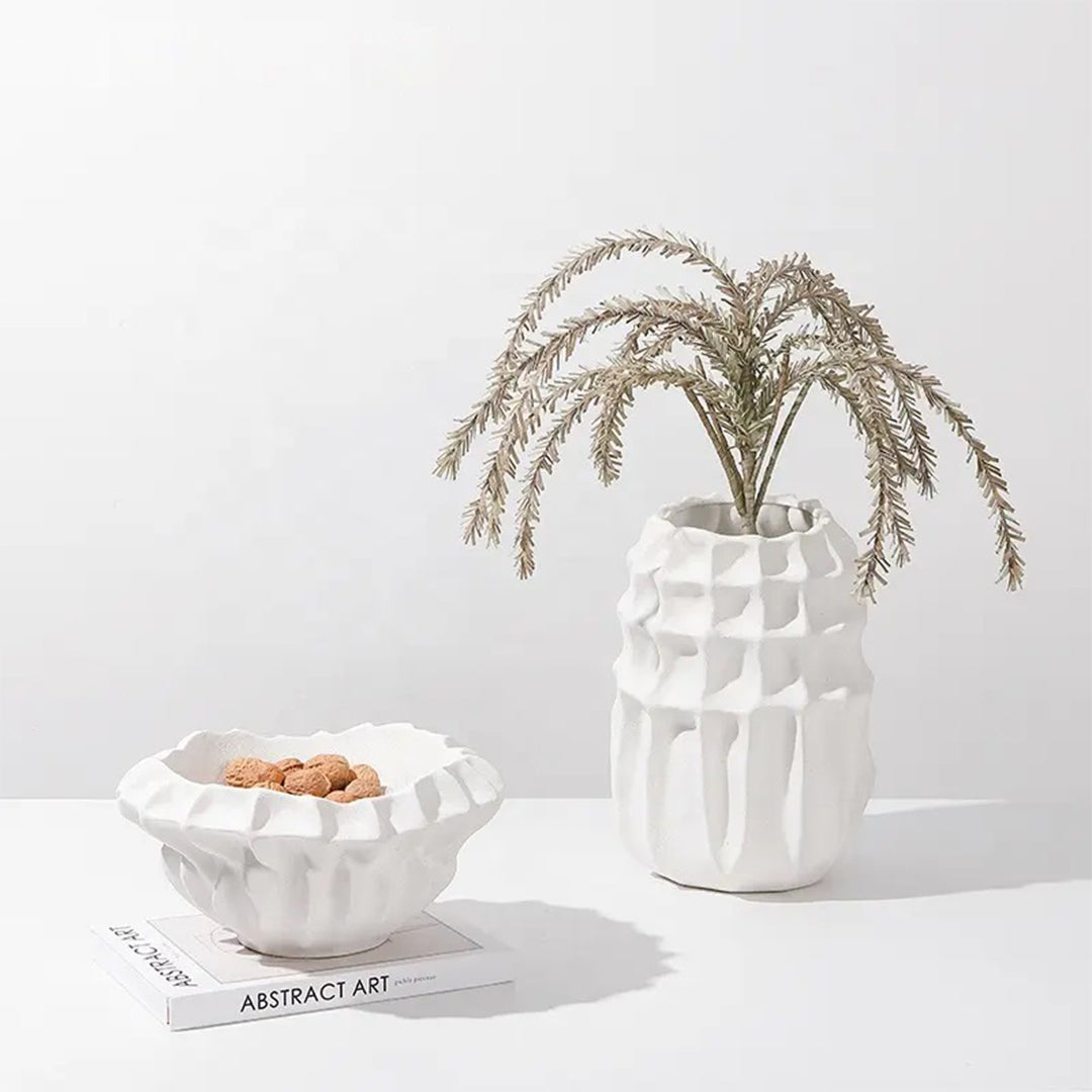 LA-23040A Checkered Ceramic Vase