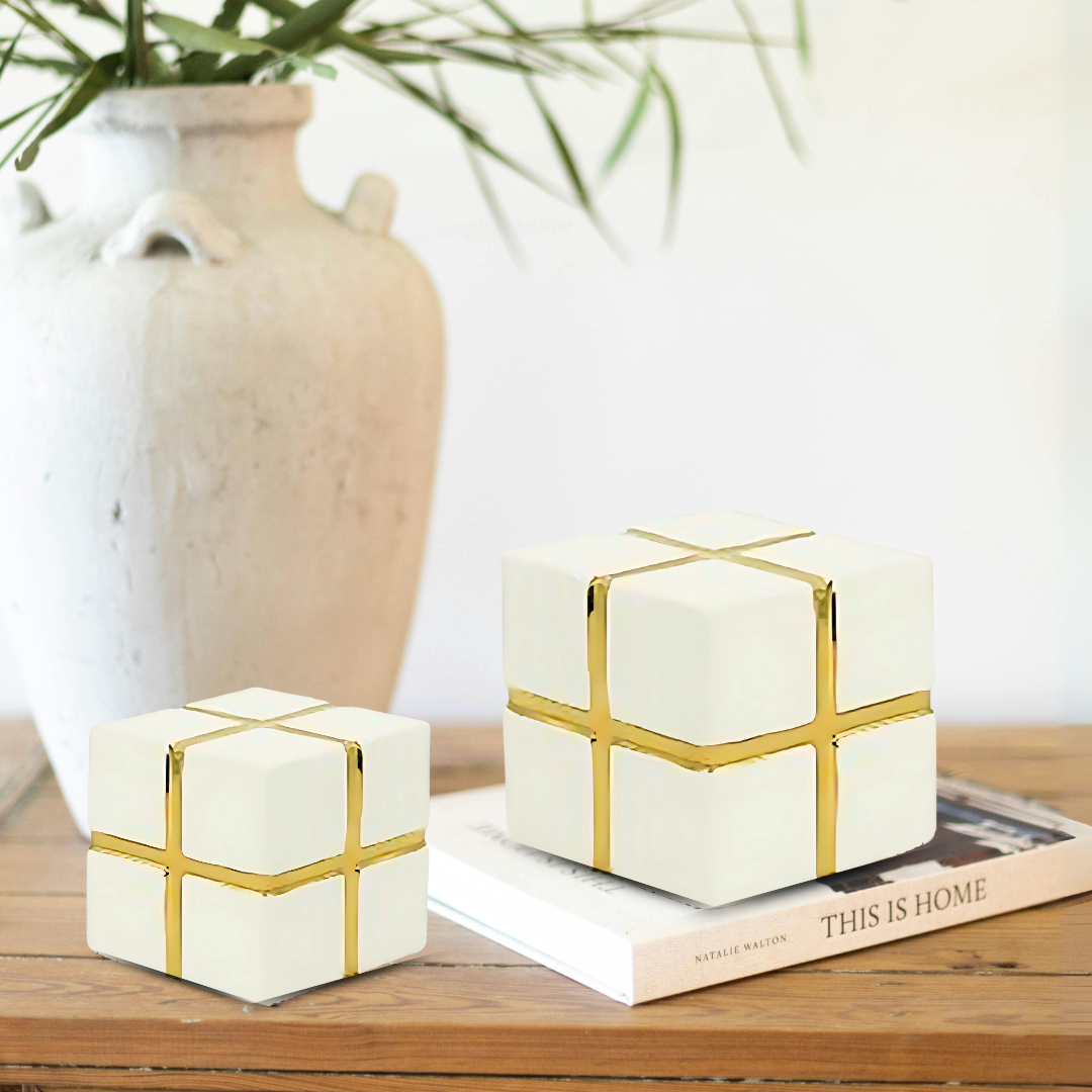LA_61007 Ceramic Cube Decor