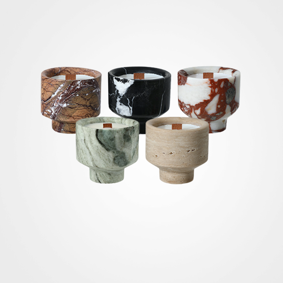 Natural Stone Candle Cup