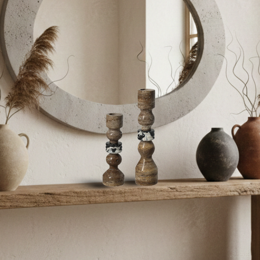 Stone String Candlestick