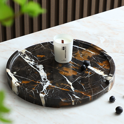 Round Marble Tray