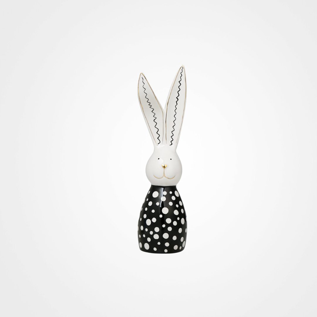LA-D23047 Rabbit Décor Black
