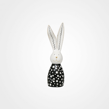 LA-D23047 Rabbit Décor Black