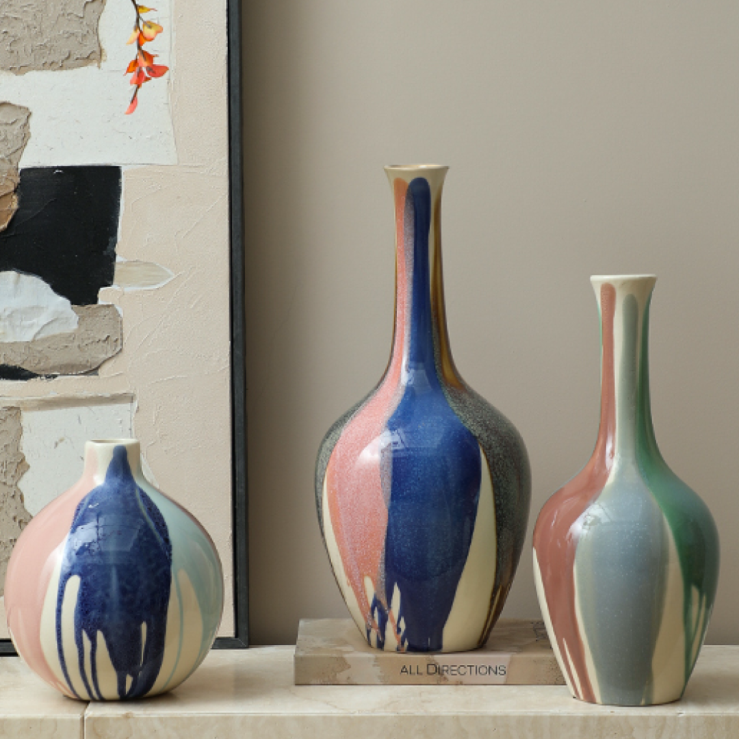 Splashed Glaze Vase