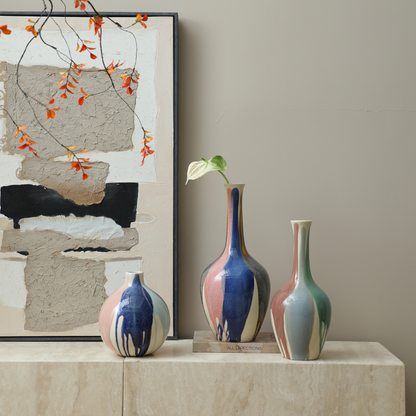 Splashed Glaze Vase