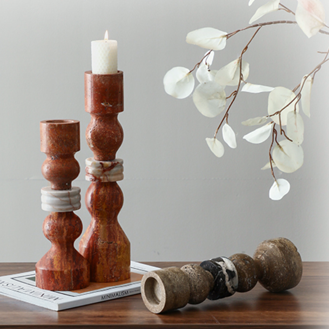 Stone String Candlestick