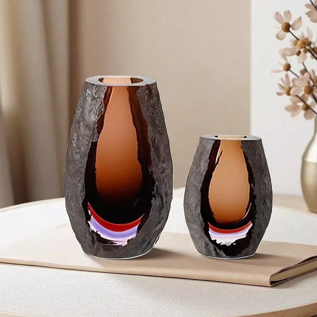 Stone Glass Crystal Vase